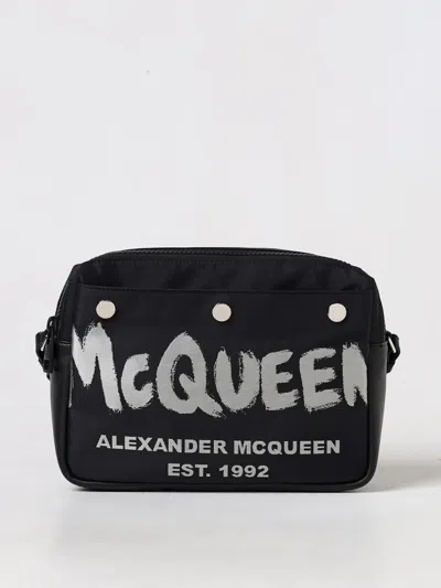 Alexander Mcqueen Shoulder Bag  Men Color Black In 黑色