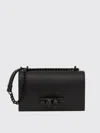 Alexander Mcqueen Crystal Skull Knuckle Leather Satchel