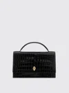 Alexander Mcqueen Alexander Mc Queen Skull Black Calf Leather Small Hand Bag
