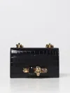 Alexander Mcqueen Shoulder Bag Mcqueen Woman Color Black In Black
