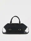 Alexander Mcqueen Farringdon Medium Elongated Calf Leather Shoulder Bag In Black