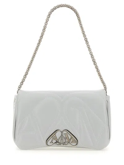 Alexander Mcqueen Women Shoulder Bag "seal" In Gray