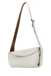 Alexander Mcqueen Leather Crossbody Bag With Adjustable Strap And Textured Finish