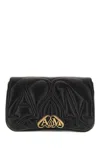 Alexander Mcqueen Black Leather Small Seal Shoulder Bag