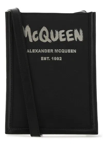 Alexander Mcqueen Mini Crossbody Bag In Black