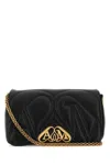 Alexander Mcqueen Women Black Leather Small Seal Shoulder Bag
