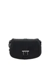 Alexander Mcqueen Black Leather Mini Satchel Crossbody Bag
