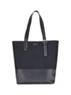Alexander Mcqueen Mcqueen T-bar Canvas Shopper In Black