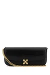 Alexander Mcqueen Small Skull Flower Crossbody Bag With Chain Strap And Gold-tone Hardware