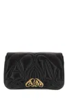 Alexander Mcqueen The Seal Leather Shoulder Bag In Black