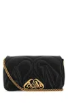 Alexander Mcqueen Women Black Leather Small Seal Shoulder Bag In Black
