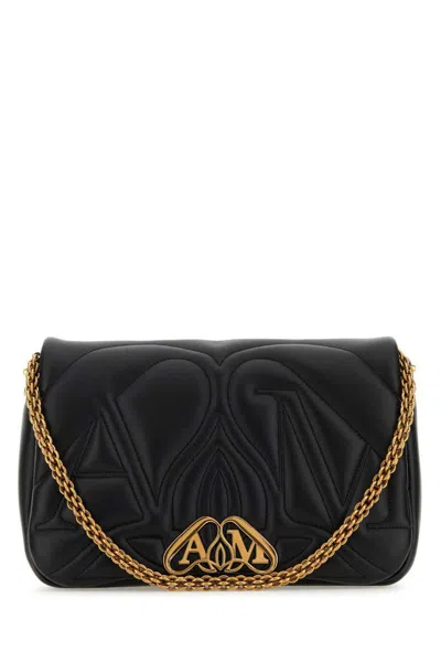 Alexander Mcqueen Quilted Lamb Leather Cross-body Bag In Black