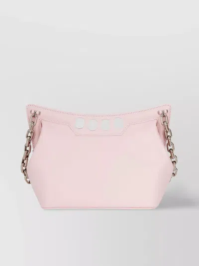 Alexander Mcqueen Shoulder Bags With Chain Strap And Cut-out Handles In Pink