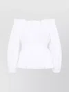 Alexander Mcqueen Woman Top White Size 8 Cotton