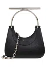 Alexander Mcqueen Mcqueen T-bar Crossbar Leather Handbag In Black