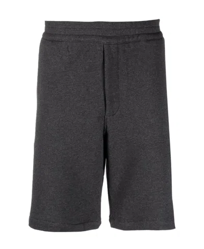 Alexander Mcqueen Side-stripe Cotton Track Pants In Black