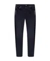 Alexander Mcqueen Side Stripe-print Skinny Jeans In Gray