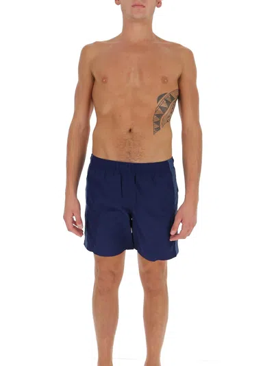 Alexander Mcqueen Side-stripe Swim Shorts In Pink