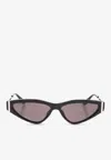 Alexander Mcqueen Side T-bar Geometrical Sunglasses