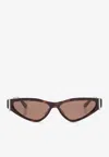 Alexander Mcqueen Side T-bar Geometrical Sunglasses