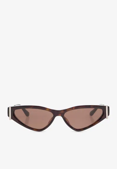 Alexander Mcqueen Side T-bar Geometrical Sunglasses
