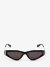 Alexander Mcqueen Side T-bar Sunglasses In Black/smoke