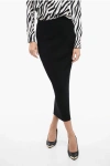 Alexander Mcqueen Side Zipped Knitted Pencil Skirt