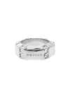 Alexander Mcqueen Logo Ring In Metallic