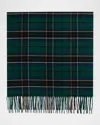 Alexander Mcqueen Silk & Cashmere Tartan Scarf