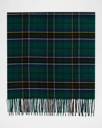 ALEXANDER MCQUEEN SILK & CASHMERE TARTAN SCARF