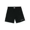 Alexander Mcqueen Elastic Waistband Swim Shorts With Side Pockets In Multi