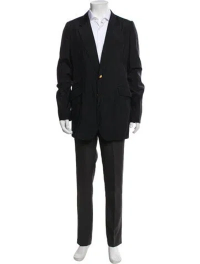 Pre-owned Alexander Mcqueen Silk Blazer In Gray