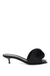 ALEXANDER MCQUEEN SILK FLAT WITH ADORNED BAND FOR WOMEN