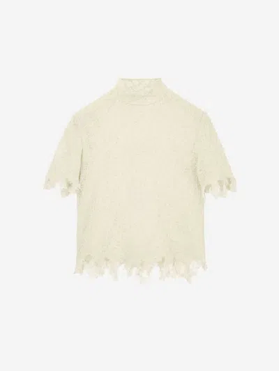 ALEXANDER MCQUEEN ALEXANDER MCQUEEN SILK LACE TOP