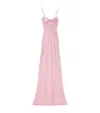 Alexander Mcqueen Mcqueen Double Silk Satin Evening Gown In Pink