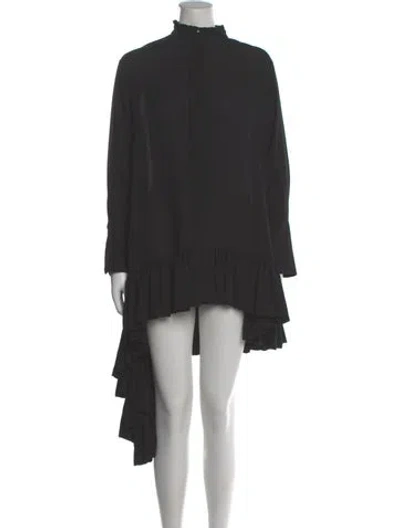Pre-owned Alexander Mcqueen Silk Midi Length Dress In Gray