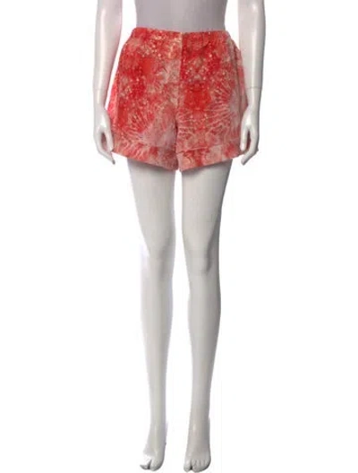 Pre-owned Alexander Mcqueen Silk Mini Shorts In Multi