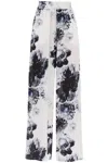 Alexander Mcqueen Silk Pants In White