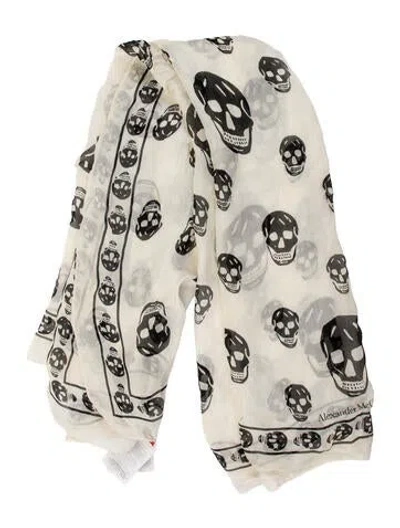 Pre-owned Alexander Mcqueen Silk Printed Scarf