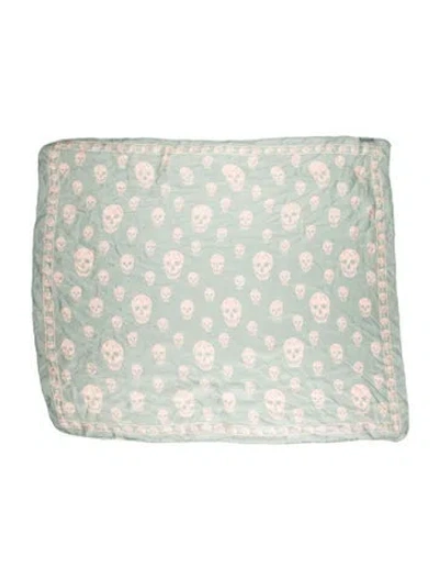 Pre-owned Alexander Mcqueen Silk Printed Scarf In Multi