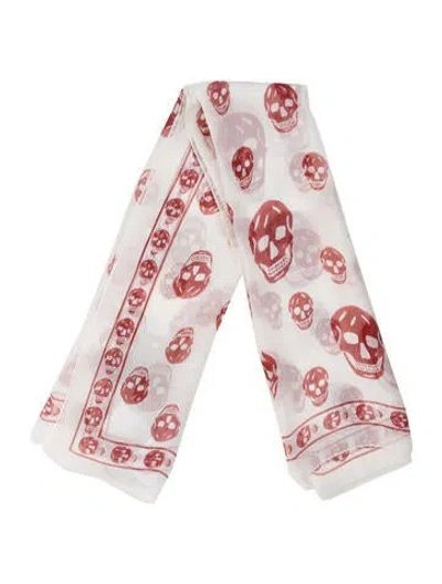 Pre-owned Alexander Mcqueen Silk Printed Scarf W/ Tags In Multi