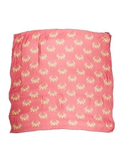 Pre-owned Alexander Mcqueen Silk Printed Shawl In Multi
