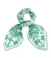 Alexander Mcqueen Silk Sailor Tattoo Scarf