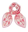 Alexander Mcqueen Silk Sailor Tattoo Scarf