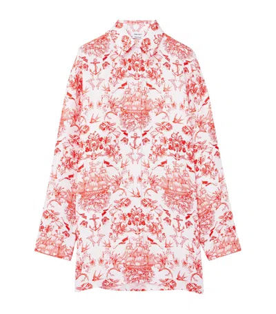 Alexander Mcqueen Silk Sailor Tattoo Shirt