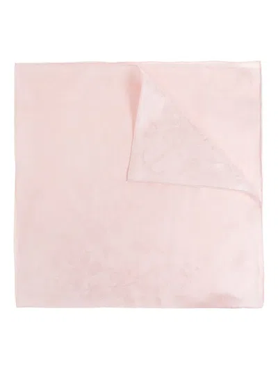 Alexander Mcqueen Silk Scarf In Pink