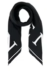 Alexander Mcqueen Luxurious Rectangular Silk Scarf Accessory In Black