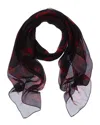Alexander Mcqueen Classic Skull Silk Scarf In Brown