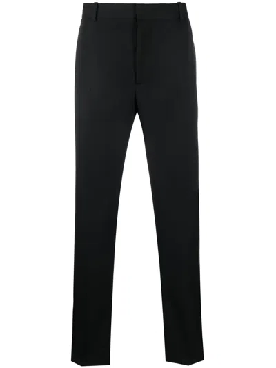 Alexander Mcqueen Tailored Straight-leg Pants In Black