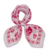 Alexander Mcqueen Silk Skull Print Scarf